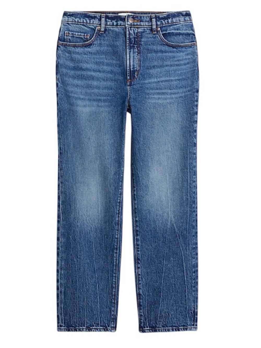 NWT! Loft Rivete Straight High Rise Curvy Petite Jeans Size 34P